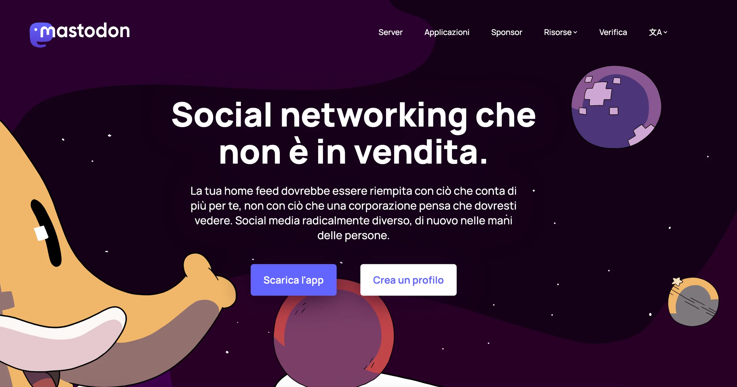 Mastodon social decentralizzato