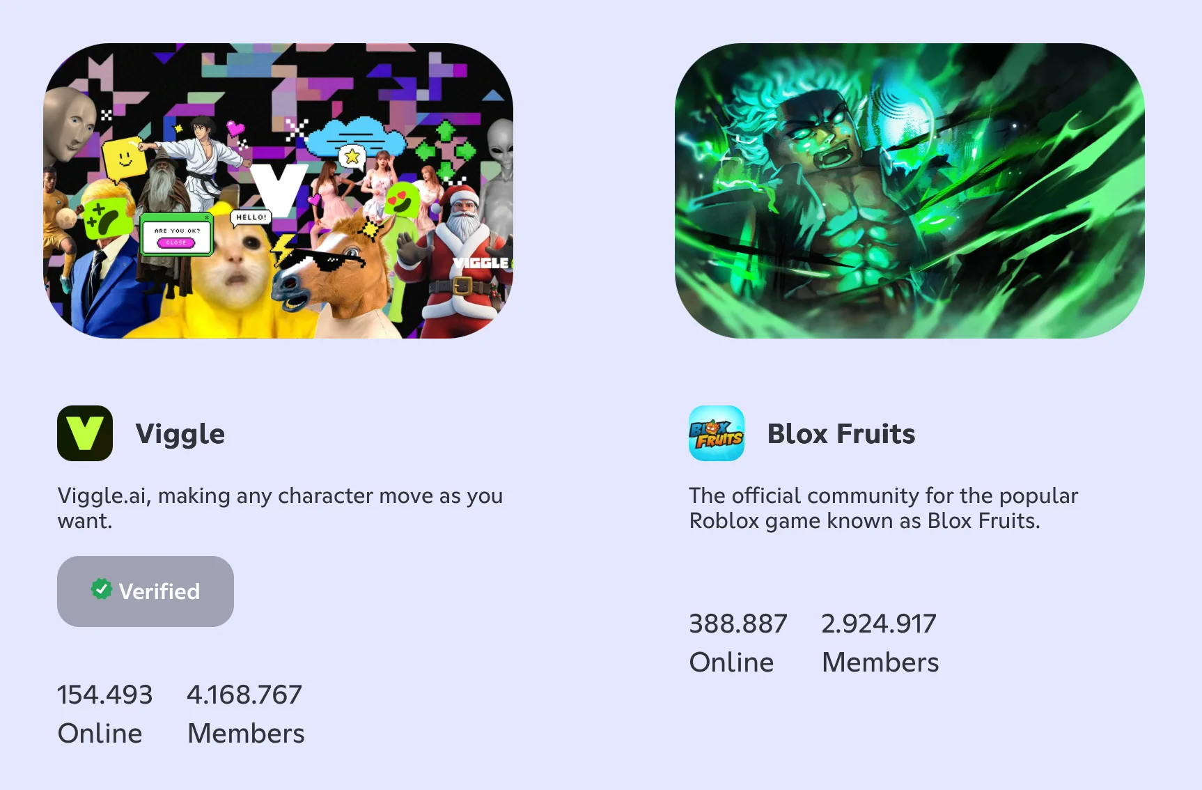 Discord, pagina dei server pubblici