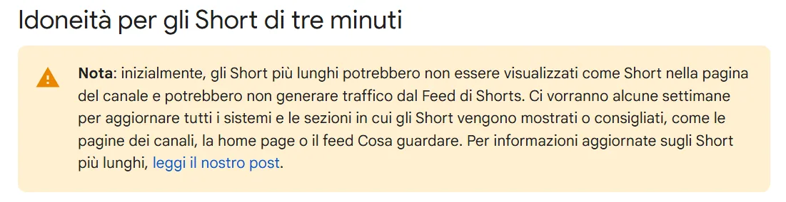 YouTube Shorts di 3 minuti, un passo avanti per i creatori