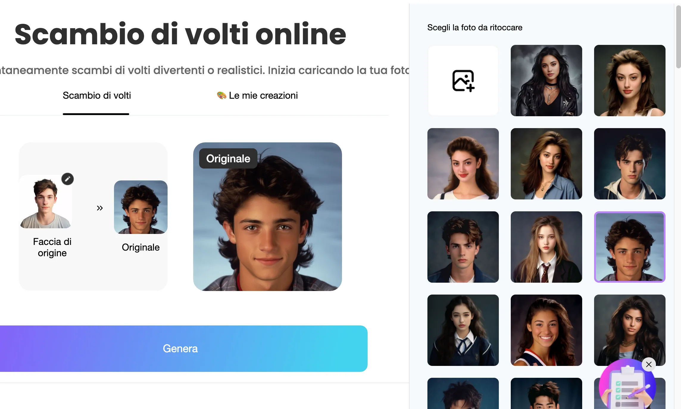 Come creare foto yearbook gratis - face swap