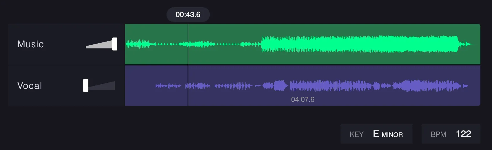 togliere voce canzone
